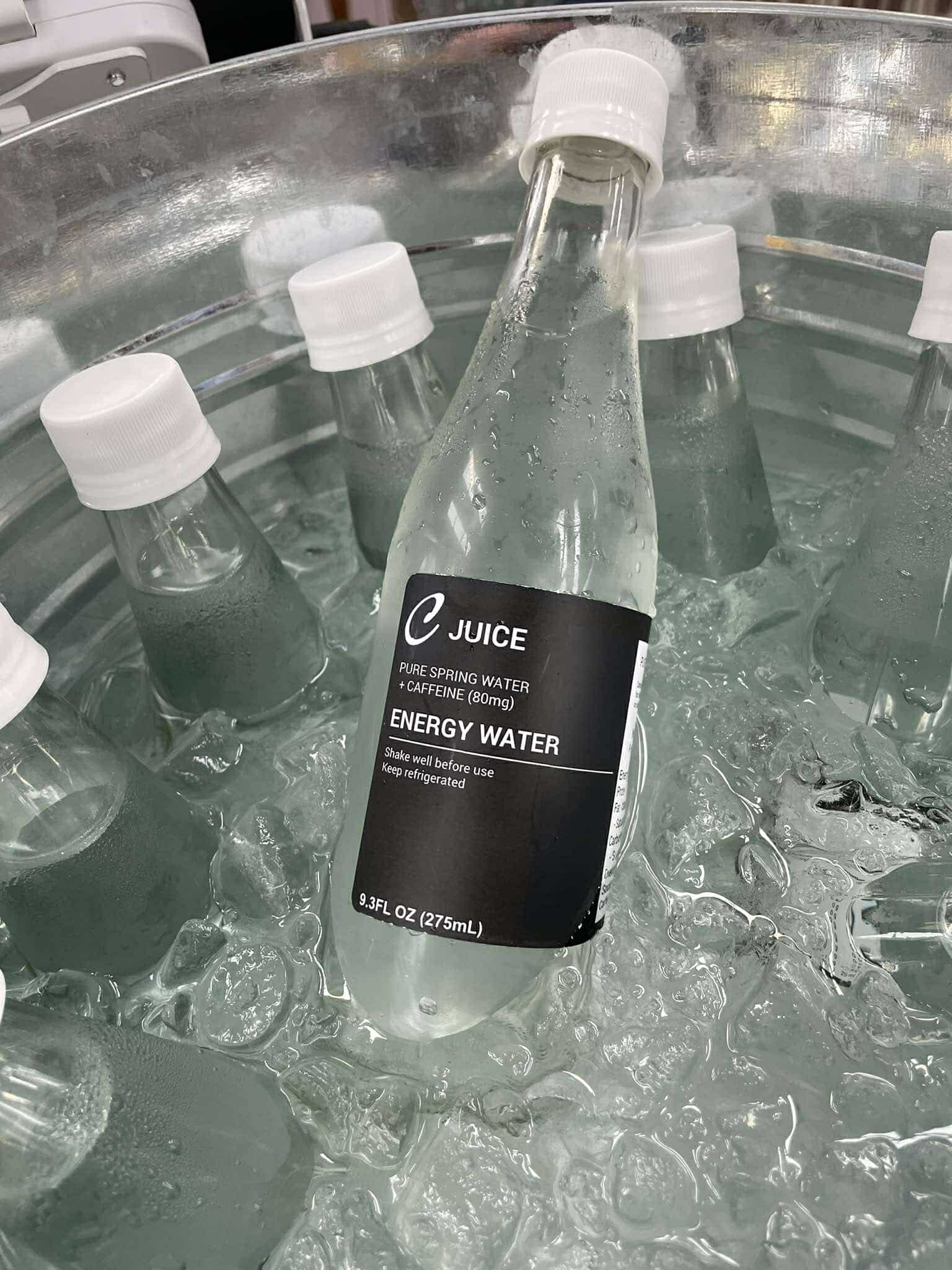 Recharge Station caffeinated water bottle